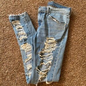 Levi’s Distressed Boyfriend Skinny Fit Jeans